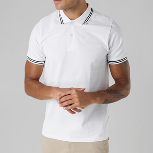 Camisetas polo personalizadas para hombre, de algodón, tela suave y transpirable, para suministro a marcas de ropa premium. - Product Image 1