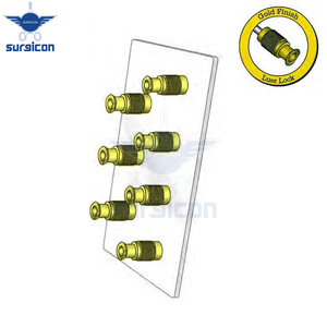 Adaptador de Transferencia de Fluidos de Precisión, Acero Inoxidable Reutilizable, Conector Luer Lock con Acabado Dorado, Longitud 3 cm / 1-1/4 pulgadas - Product Image 2