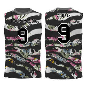 Vente en gros d'uniformes de football 7V7 pour hommes, légers, sans manches, col rond, tissu respirant, taille élastique, design athlétique - Product Image 2