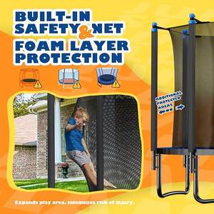 Al Aire Libre 10FT 12FT 14FT 15FT Niños y adultos Tranpoline Hecho de espuma duradera y material de PVC - Product Image 2