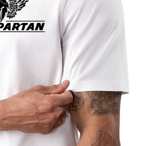 Mens <b>White</b> Everyday Jersey T Shirt Short Sleeve Lightweight Breathable Athletic Training Running Fitness Gym Sportswear <b>Tee</b> - Product Image 3