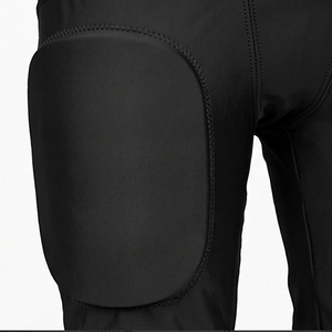 Mens Black Padded American Football Pants <b>Athletic</b> Fit Belt Closure Breathable Practice Game Performance Sportswear football - Product Image 6