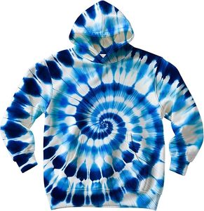Nouveau sweat à capuche tie-dye pour homme, coupe classique, motif spirale tricoté, décontracté, pour l'été, avec poche - Product Image 1