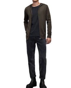 Wholesale 100% Cotton Men <b>Zip</b> Up Hoodie Custom Oversized Winter Zipper Hoodie OEM Private Label Hoodie Manufacture - Product Image 4