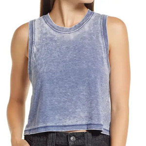 Débardeur long décontracté pour femme en polyester/coton, extensible, respirant, séchage rapide, offrant un confort maximal et une liberté de mouvement - Product Image 1