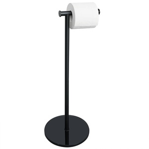 Stylish Metal Modern Handmade Multifunctional Paper Towel Holder Free Standing Floor Stand Storage for Bathroom - Product Image 2