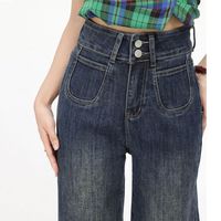 Celana Jeans Denim Pria Wanita Warna-warni Ringan Model Longgar Kasual Gaya Kaki Lebar untuk Musim Panas Jaket Denim Celana Model Baggy