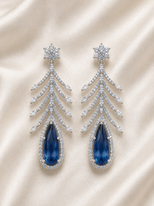 Exquisite Bridal Pearl Drop Earrings Embellished with Radiant <b>Crystal</b> Floral <b>Clusters</b> Timeless Glamorous Accessories for Wedding - Product Image 4