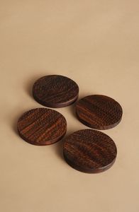 Sous-verres en bois faits main de qualité supérieure, très demandés, avec un design émaillé tendance, fabriqués en Inde. - Product Image 3