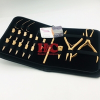 Nouveautés : Kit d'outils pour extensions capillaires couleur personnalisée, pinces en acier inoxydable de qualité chirurgicale, clips, aiguilles en C, perles, boucles