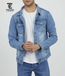 Men's Custom Custom Men's Designer Casual Cotton Denim Jacket Button Closure <b>Coat</b> Waterproof Winter Comfortable <b>Heated</b> Jean OEM - Product Image 1