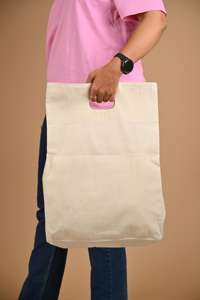 Custom Designed Large Canvas Tote Bag Rope Handle Custom Printed Letter Logo-Sport Suit <b>Personalised</b> Gift for Grocery Shopping - Product Image 4