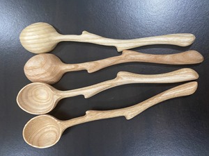 Cucharas de madera con mango largo en forma de rama, hechas a mano, estilo vietnamita, cuchara para sopa, cucharón de madera para cocinar, mezclar y revolver - Product Image 4