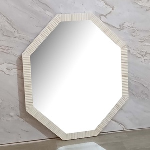 Espejo de Pared Hexagonal Moderno con Incrustaciones de Hueso, Espejo Decorativo Hecho a Mano, ANAM OVERSEAS AO-4584 - Product Image 2