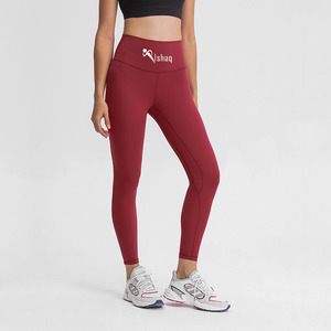 Pantalon de fitness à la mode avec bas élastiques ajustés, pantalon de yoga effet push-up, leggings pour femmes avec poche mobile - Product Image 1