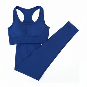 Ensemble de yoga sans couture pour femme, leggings extensibles doux taille haute et soutien-gorge de sport assorti pour la salle de sport et le fitness - Product Image 5