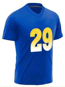 Nuevo Diseño de Uniforme de Fútbol Americano Ligero y Transpirable de Manga Corta con Logotipos de Patrocinadores Personalizados - Product Image 2