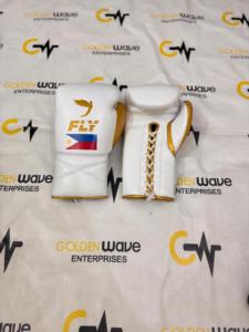 Gants de boxe en cuir noirs à lacets, légers, imperméables, à doigts entiers, avec logo personnalisé, pour entraînement adulte – Offre Spéciale - Product Image 2
