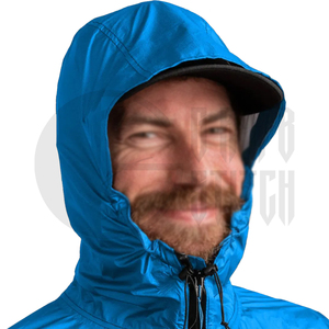 Chaqueta Impermeable Azul con Capucha para Hombre, Cierre de Cremallera, Corte Regular Informal, Exterior de Poliéster, para Primavera - Product Image 4