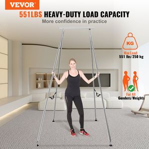 9.67 ft Height Aerial Yoga Frame with Chrome-Plated Steel Pipe Inversion Yoga Swing Stand Load Max 551.15 Lbs Yog <b>Hammock</b> - Product Image 2
