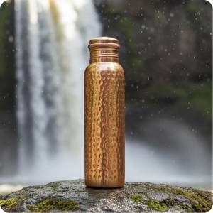 Stylish Modern Luxury Copper <b>Water</b> <b>Bottle</b> with <b>Large</b> Capacity and Screw Cap - Product Image 5