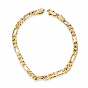 Pulsera de Cadena Chapada en Oro de 18K, Unisex, Estilo Hiphop Moderno, Marca LY, Joyería de Latón Ecológica para Regalo - Product Image 1
