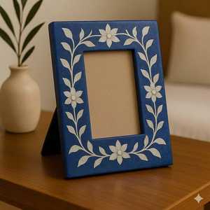 Handmade Polished Bone Inlay Multi Color Waterproof Eco-Friendly <b>Wall</b> Mount Photo <b>Frame</b> for Style Unique Customized Gift Idea - Product Image 2