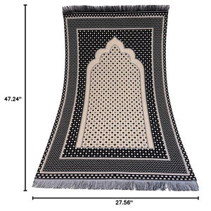 Alfombra de Oración Islámica Tradicional Personalizada, Cómoda y Antideslizante, de Alta Calidad, Estilo Musulmán, para Viajes y Uso en el Hogar, Tamaños y Colores Personalizados - Product Image 2