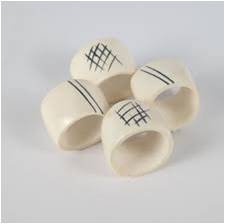 Anillos de Servilleta en Espiral al por Mayor, Color Marfil Pulido, Ecológicos, Duraderos, Modernos y de Lujo, Decoración de Mesa para Bodas y Banquetes - Product Image 6