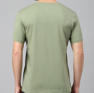 Camiseta de Algodón Lisa para Hombre, Diseño Personalizado OEM, Transpirable, Corte Regular, Cuello Redondo, Manga Corta, Estilo Urbano - Product Image 2