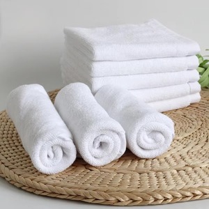Toalla de Mano Premium de Algodón de Alta Densidad, Suave y Transpirable, para Baño, con Logotipo Personalizado OEM, al por Mayor, Blanca - Product Image 1