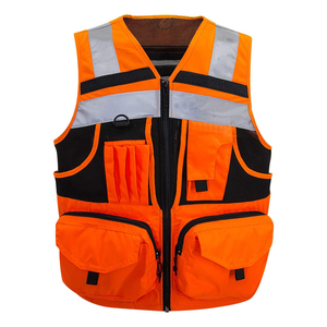 Professional Workwear <b>Uniforms</b> Reflective Safety Vest Breathable <b>Construction</b> Safety Vest High Quality Supplier - Product Image 3