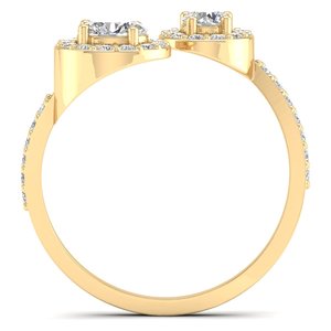 REYES Luxury Fine Jewellery Wholesale 925 Sterling <b>Silver</b> Moissanite Eternity <b>Rings</b> <b>Adjustable</b> Size Women Engagement <b>Rings</b> - Product Image 4