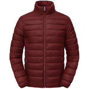 2025 Men's Puffer <b>Jacket</b> Custom Logo Plus Size Winter Casual Outdoor <b>Waterproof</b> Hooded Turtleneck 100% Cotton Wholesale Fashion - Product Image 1