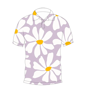 Polo de Hombre Oversize con Estampado de Margaritas, Camiseta de Verano de Manga Corta, Casual, con Cuello y Botones, Transpirable y Ligera - Product Image 4
