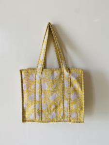 Bolso de Hombro Acolchado con Cremallera y Estampado Artesanal Vintage para Mujer, de Algodón Floral Ecológico, Ligero, para Verano/Invierno, con Bolsillo - Product Image 2