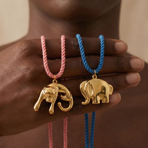 สร้อยคอรูปหัวใจสำหรับผู้หญิงสไตล์ลำลอง ทำจากสแตนเลส 304 ชุบทอง 0.03µm พร้อมสายโซ่แบบถัก - Product Image 4