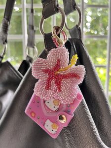 Premium Embroidery Beaded <b>Keychain</b> Handmade Decorative Key Ring Purse Charm Accessory - Product Image 3