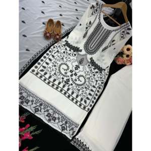 Ropa de fiesta de diseñador para mujer, parte inferior superior y hermoso conjunto Dupatta - Product Image 5