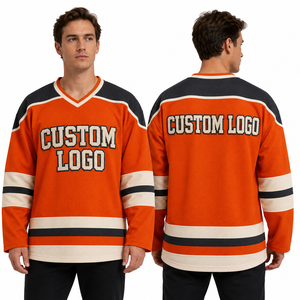 Maillot de hockey sur glace sur mesure, vente en gros, maille polyester à séchage rapide, tenue d'équipe de performance, vêtements de sport, uniforme pour tournoi - Product Image 6