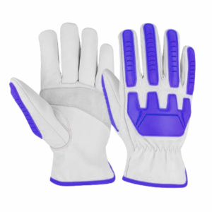 Gants de sécurité JNM SAFETY confortables en cuir de vachette grainé renforcé, anti-coupure, résistants à la chaleur, avec injection TPR, pour travaux lourds 11 - Product Image 5