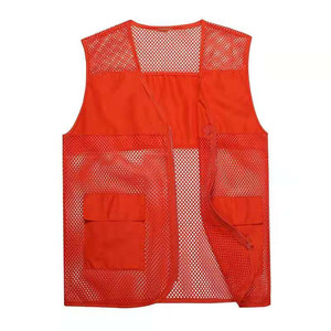 เสื้อกั๊กสะท้อนแสง โพลีเอสเตอร์ตาข่าย ไฟ LED กันน้ำ โลโก้สั่งทำได้ ระดับ 2 คุณภาพสูง สำหรับงานอุตสาหกรรม - Product Image 5