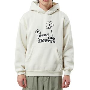 Prix de gros – Sweat-shirts à capuche personnalisés pour hommes avec logo en relief, manches côtelées, poches avant, séchage rapide, en molleton de coton – Vêtements tendance - Product Image 1