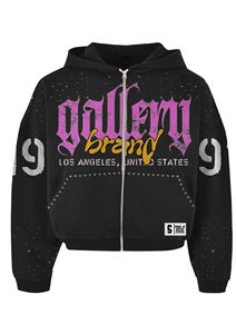 Wholesale Custom 450g Men's <b>Hoodie</b> Spray Dyeing Splash Ink Tear Distressed Pullover Street Retro Unisex Hoodies - Product Image 6