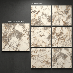 Carreaux de porcelaine pleine masse Antico Peach Luminous, aspect marbre, design premium, 80x80cm, aspect brique, antidérapants, adhésifs, pour salle de bain et extérieur - Product Image 5