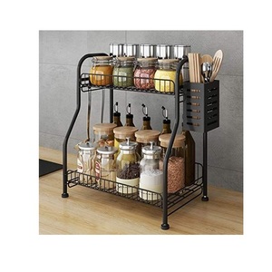 Functional Metal Spice <b>Rack</b> Designed <b>for</b> Easy <b>Kitchen</b> Organization Seasoning <b>Storage</b> and Stylish Everyday Convenience - Product Image 5