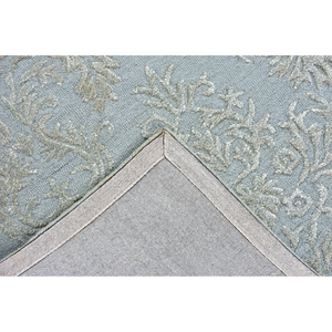 Tapis moderne à motifs floraux tufté à la main, bleu clair, tapis de luxe texturé fait main, taille personnalisée - Product Image 2