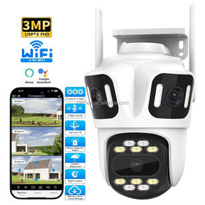 Caméra <span class=keywords><strong>de</strong></span> sécurité PTZ extérieure 3MP Trois objectifs Caméra IP sans fil ICSee pour villa et <span class=keywords><strong>magasin</strong></span> - Product Image 1