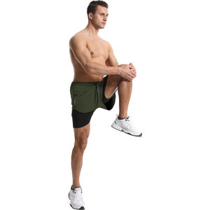 Pantalones Cortos Deportivos para Hombre, con Logotipo Personalizado, de Secado Rápido, Transpirables, Elásticos, para Fitness, Running, con Bolsillos Laterales, para Gimnasio - Product Image 3