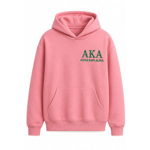 เสื้อฮู้ด Alpha Kapa Alpha Sorority AKA สีชมพูเขียว 1908 Greek Life เสื้อสเวตเชิ้ตลำลองสำหรับใส่ทุกวัน - Product Image 2